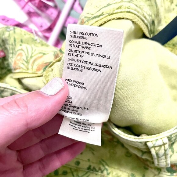 Anthropologie Pilcro and the Letterpress Green The Wanderer Pants Low Rise 26 - Picture 7 of 8